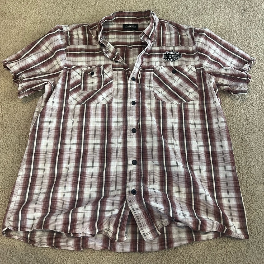 Harley Davidson Button Up